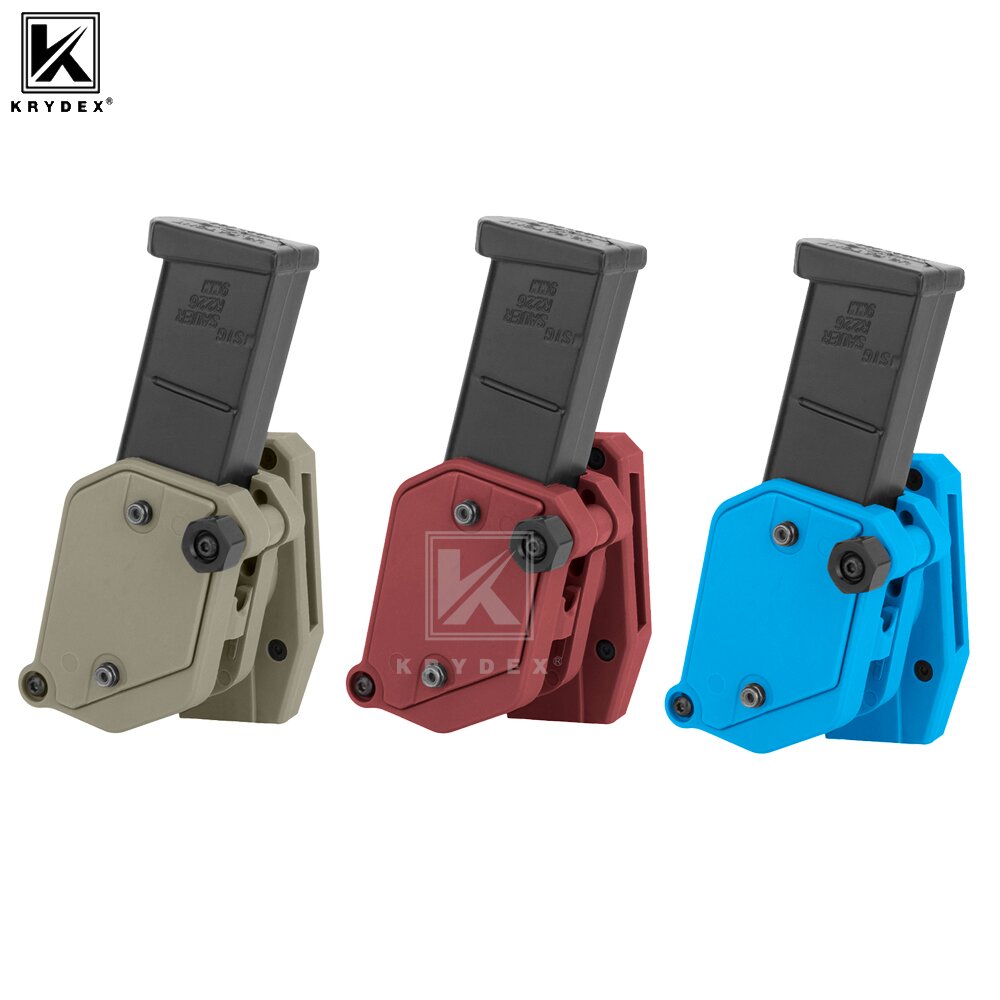 Outdoor Hunting Magazines - KRYDEX IPSC USPSA IDPA 競技マルチアングルスピードピストルマガジンポーチマグホルスター屋外狩猟ピストルガンマグケース