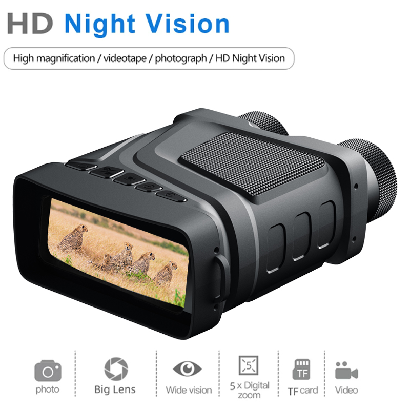 Trail Camera Infrared - 1080P HD赤外線暗視双眼鏡 5倍デジタルズームハンティング望遠鏡 屋外昼夜兼用
