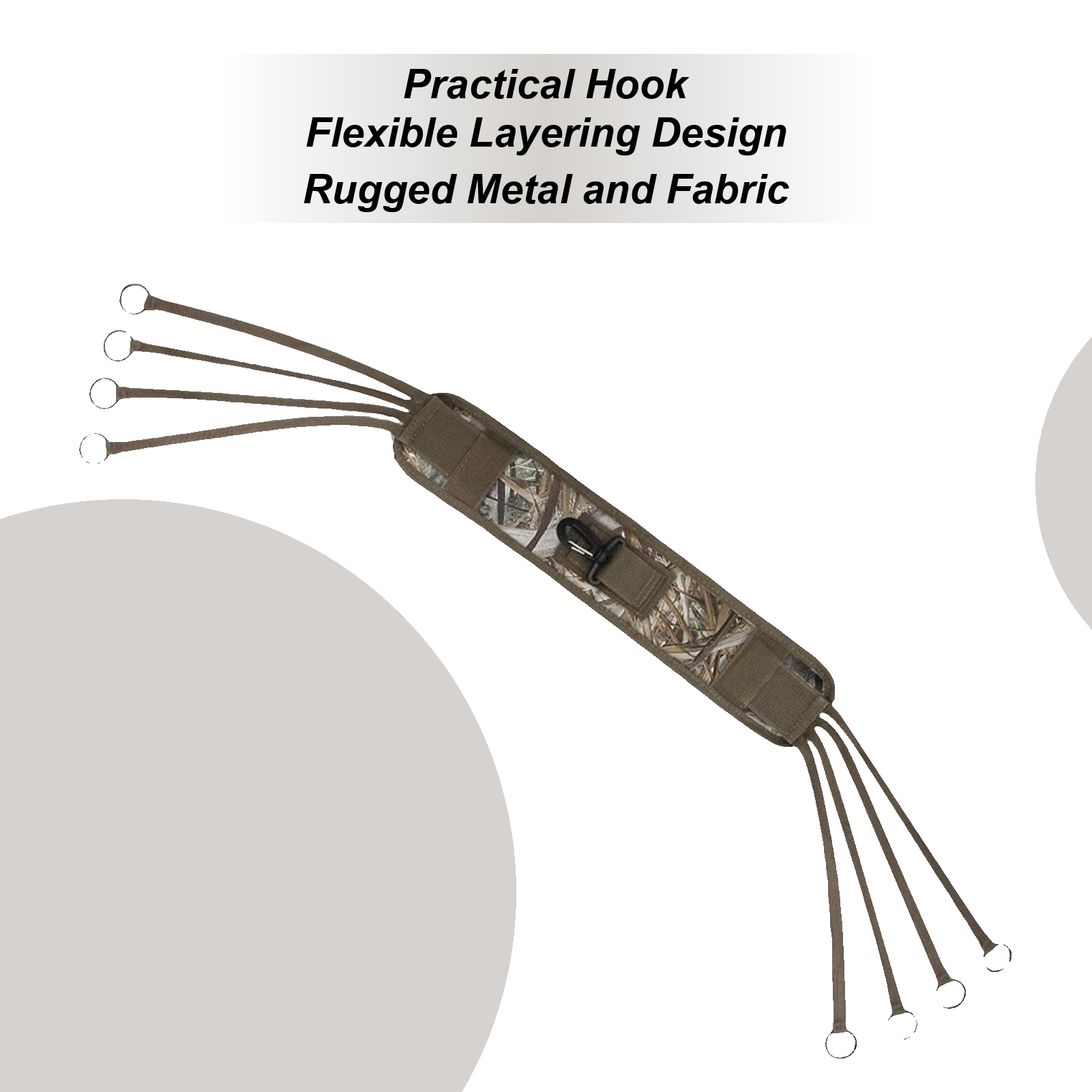 Wildman Hunting & Outdoor Robertson - ダックキャリア 滑り止めダックハンティングギア 8リング付き 軽量ペットハンティングストリンガー 野生鳥類ガチョウ水鳥キャンプ用