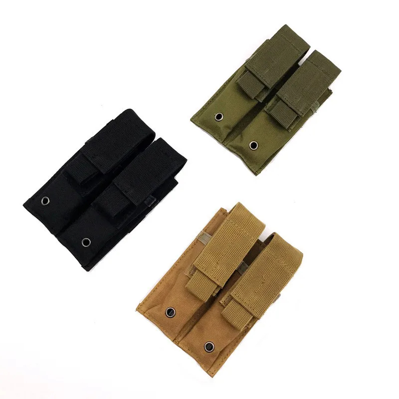 Outdoor Hunting Magazines - 2つの戦術的なポーチ,狩猟と屋外のポケット,ライフル,ポーチ,懐中電灯ケース