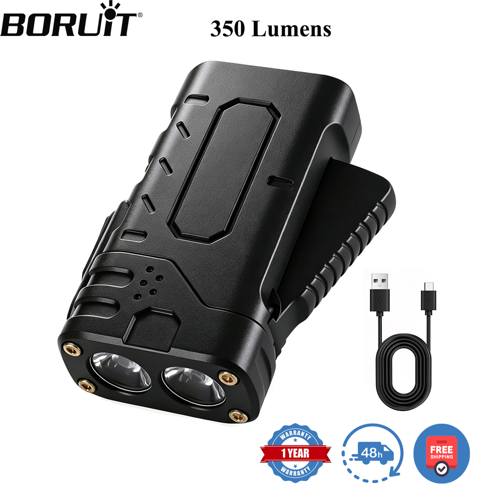 Outdoor Hunting And Fishing - BORUIiT ハンドクランク EDC LED フラッシュライト Type-C