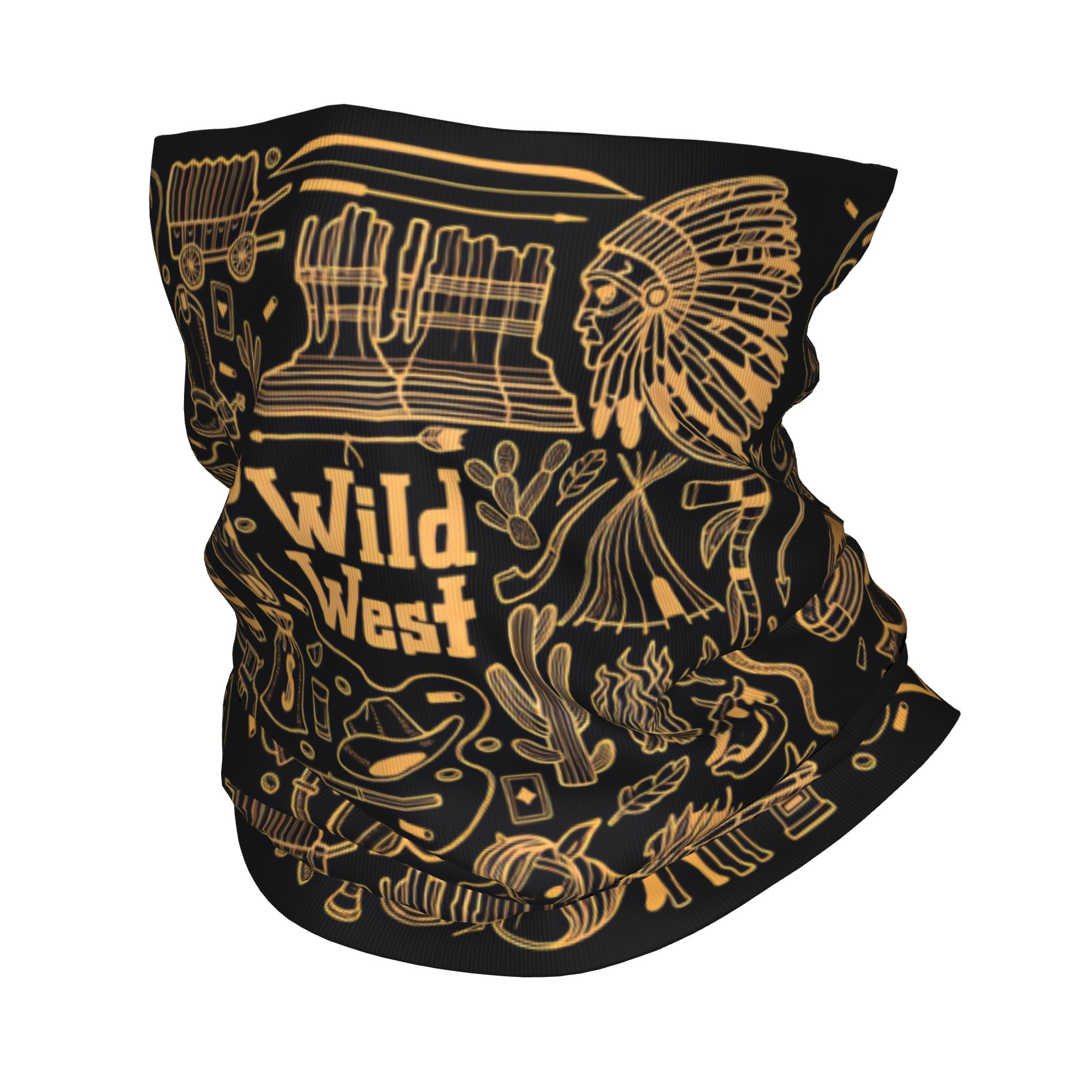 Wildman Hunting & Outdoor Robertson - アウトドアスポーツバラクラバワイルドウェストラインプリントサイクリングマスクソフト暖かい戦術マスク面白い狩猟釣り保護ネックゲイター