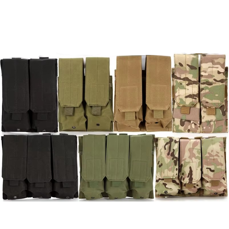 Outdoor Hunting Magazines - M4 M16 Molle マガジンポーチダブルトライプル Mag ホルダーウエストバッグ屋外狩猟ベスト