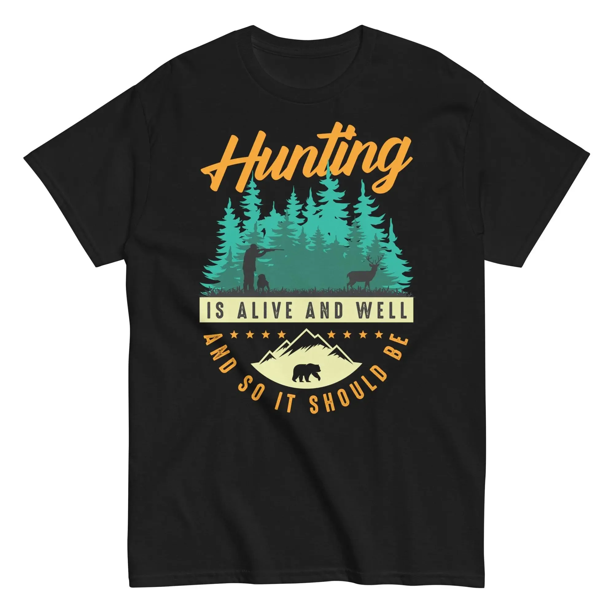 Wildman Hunting & Outdoor Robertson - ハンターのための「I Should Be Hunting」Tシャツ（鹿・イノシシ柄）