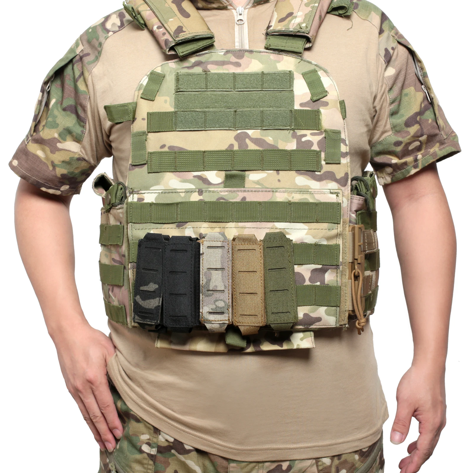 Molle 9 ミリメートルマガジンポーチシングルマグホルス - Outdoor Hunting Magazines のレビューと価格