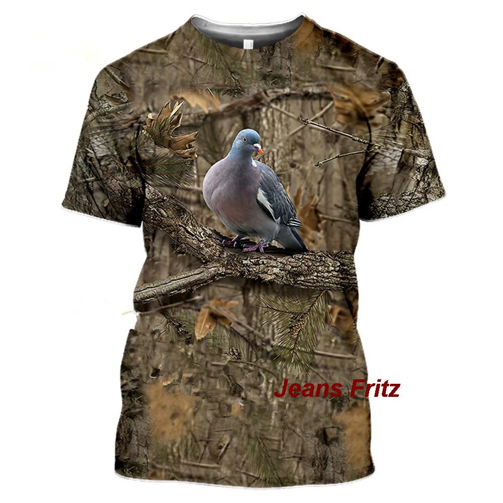 メンズ半袖Tシャツ,カモフラージュ,動物,野生,3D,夏,レ - Wildman Hunting & Outdoor Robertson のレビューと価格