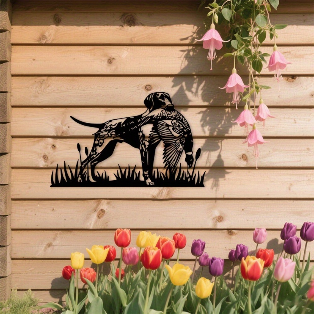 CIFBUY メタルウォールアート 狩猟犬とキジのシルエット - Outdoor Hunting Dogs のレビューと価格