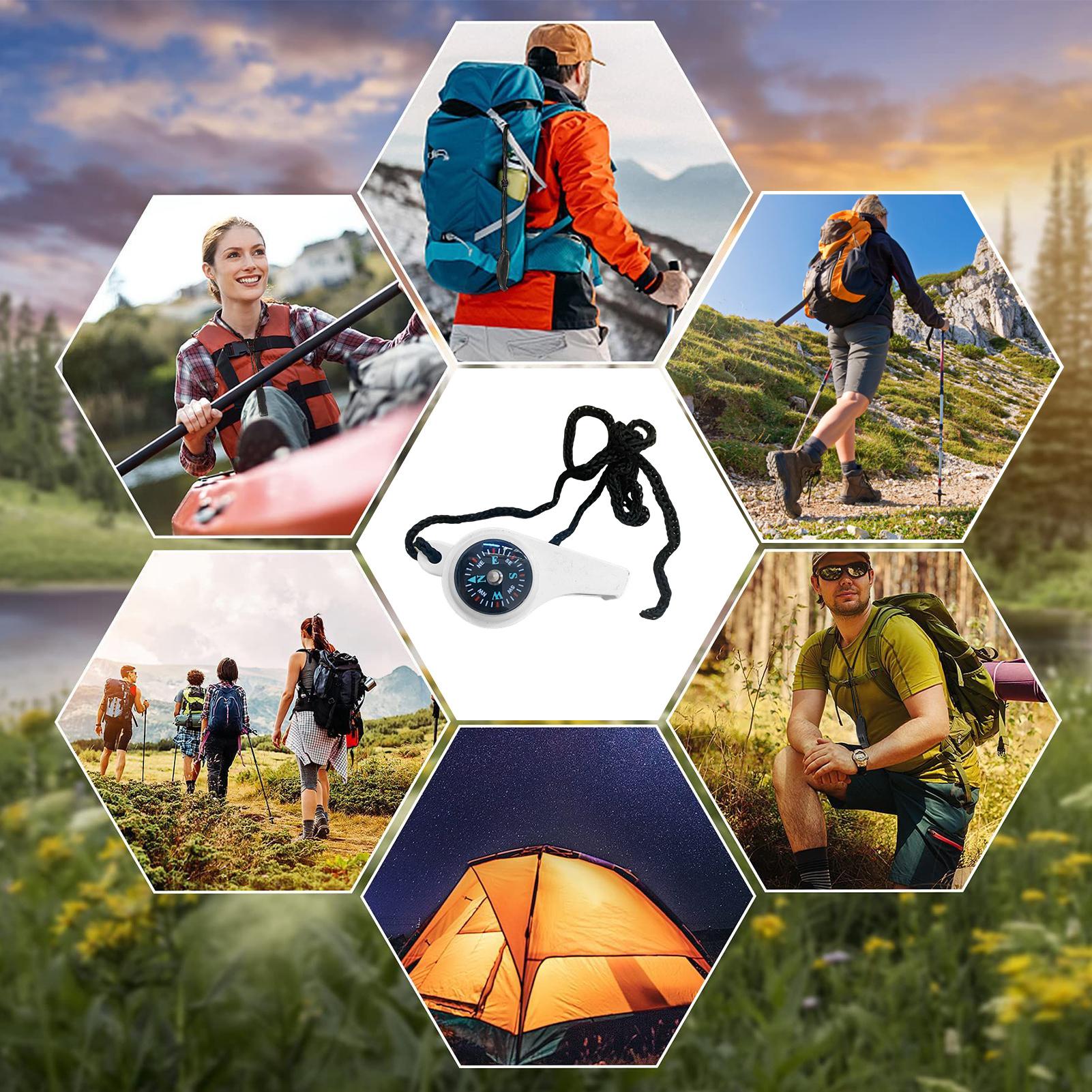 安全ホイッスル多機能大音量防水コンパスギアポータブル安全サバ - Outdoor Hunting And Fishing のレビューと価格