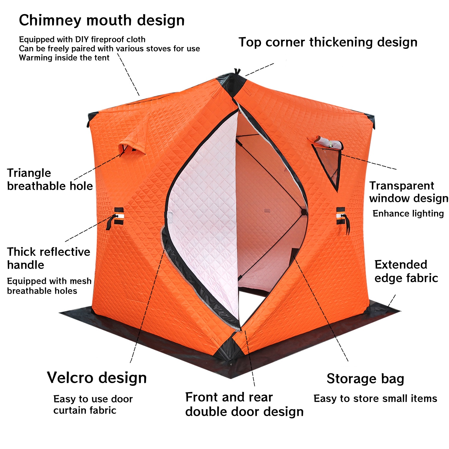 冬用ハンティングテント 高品質 1.8*1.8*2M アウト - Outdoor Hunting House のレビューと価格