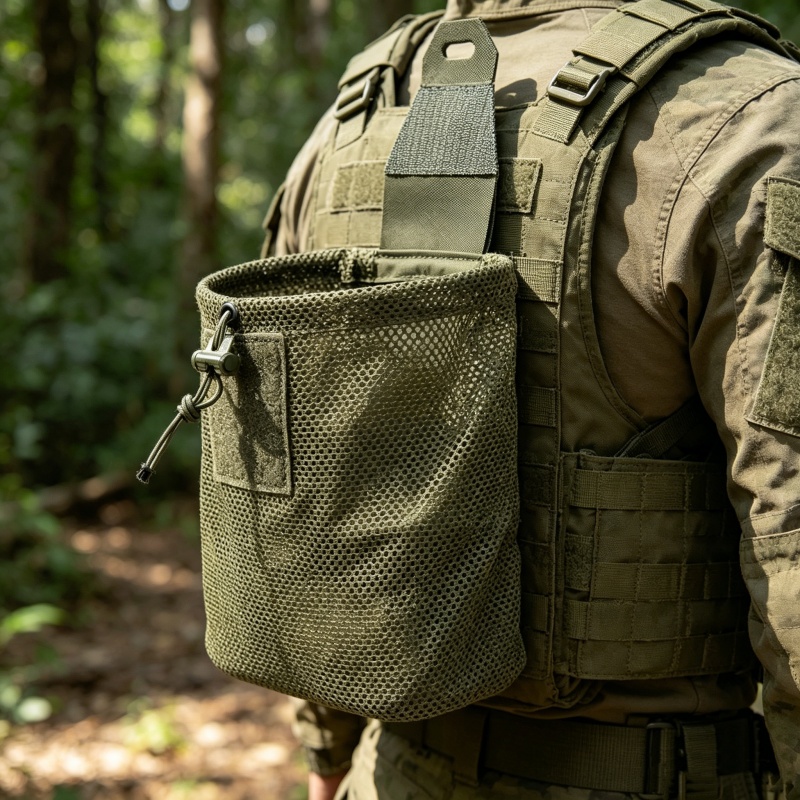 ナイロン製新型ロールアップメッシュダンプポーチ、マガジン収納 - Outdoor Hunting Magazines のレビューと価格