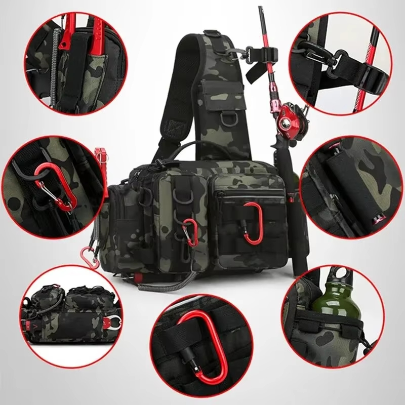 アウトドア戦術キャンプクライミングウエストスリングバッグクロ - Outdoor Hunting And Fishing のレビューと価格