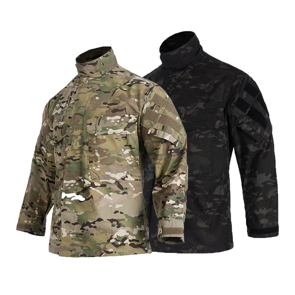 メンズフィールドカモフラージュ長袖ウインドブレーカーコート、 - Outdoor Hunting Coat のレビューと価格