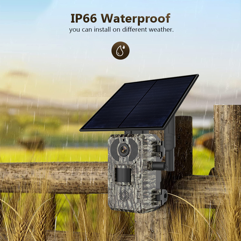 トレイルおよび屋外撮影カメラ,4mp,wifiアプリ,ソーラ - Trail Camera Infrared のレビューと価格