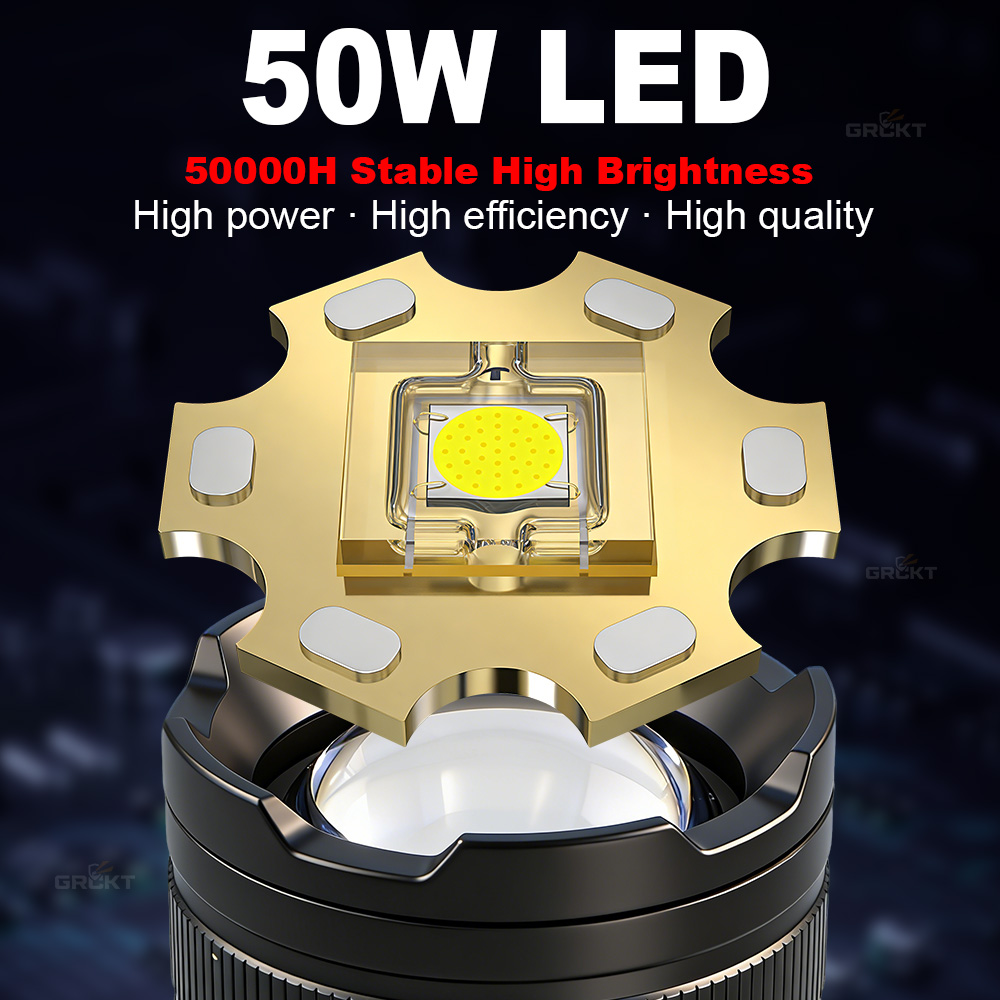 80000CD 最も強力なLED懐中電灯 ハイパワー戦術ハン - Outdoor Hunting And Fishing のレビューと価格