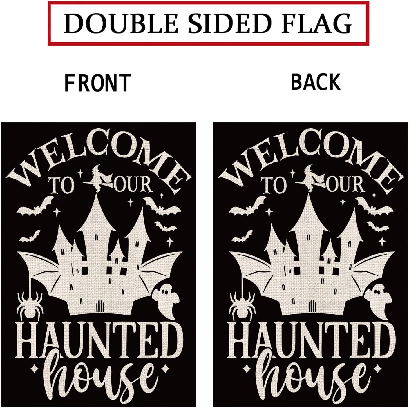ハロウィンガーデンフラッグ 面白い「私たちの家へようこそ」の - Outdoor Hunting House のレビューと価格