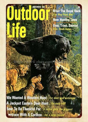 オフィスの壁飾り 1967 アウトドアライフ クマ狩り犬 メ - Outdoor Hunting Dogs のレビューと価格