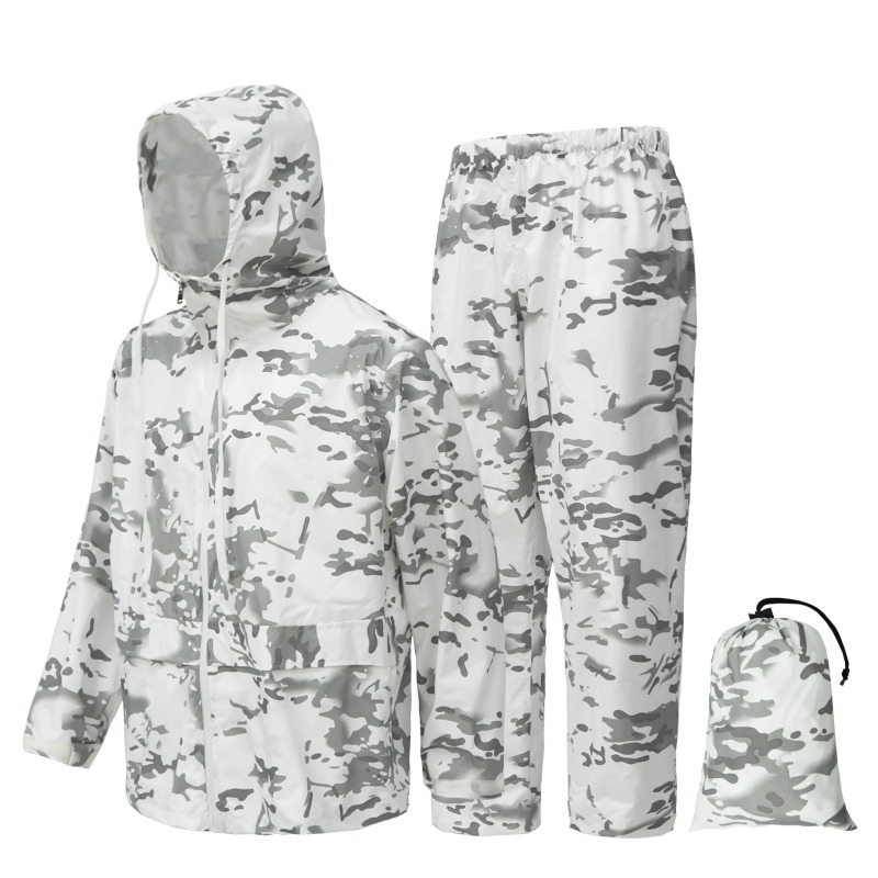 アウトドアハンティング用防雨レインコートスーツ、キャンプ、サ - Outdoor Hunting Coat のレビューと価格