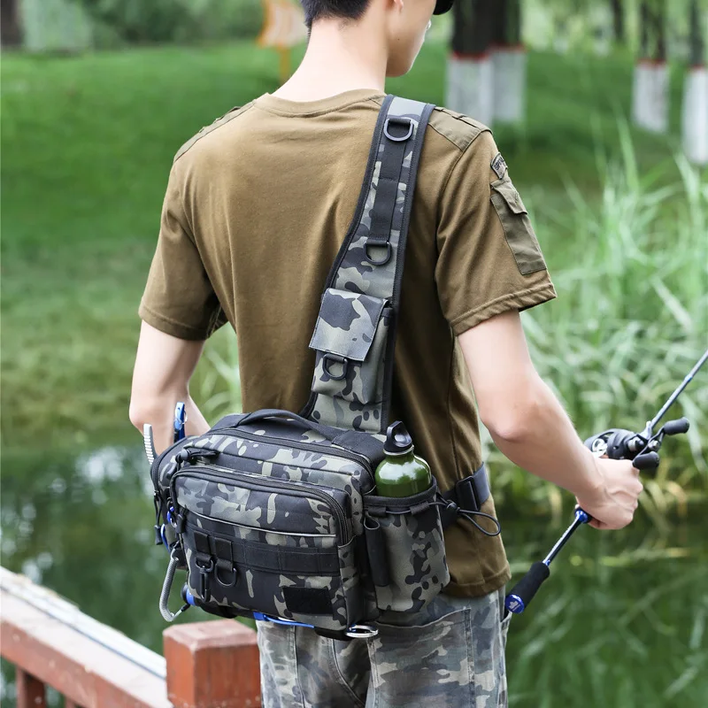 大容量の多機能ウエストバッグ,ハンティングショルダーバッグ, - Outdoor Hunting And Fishing のレビューと価格