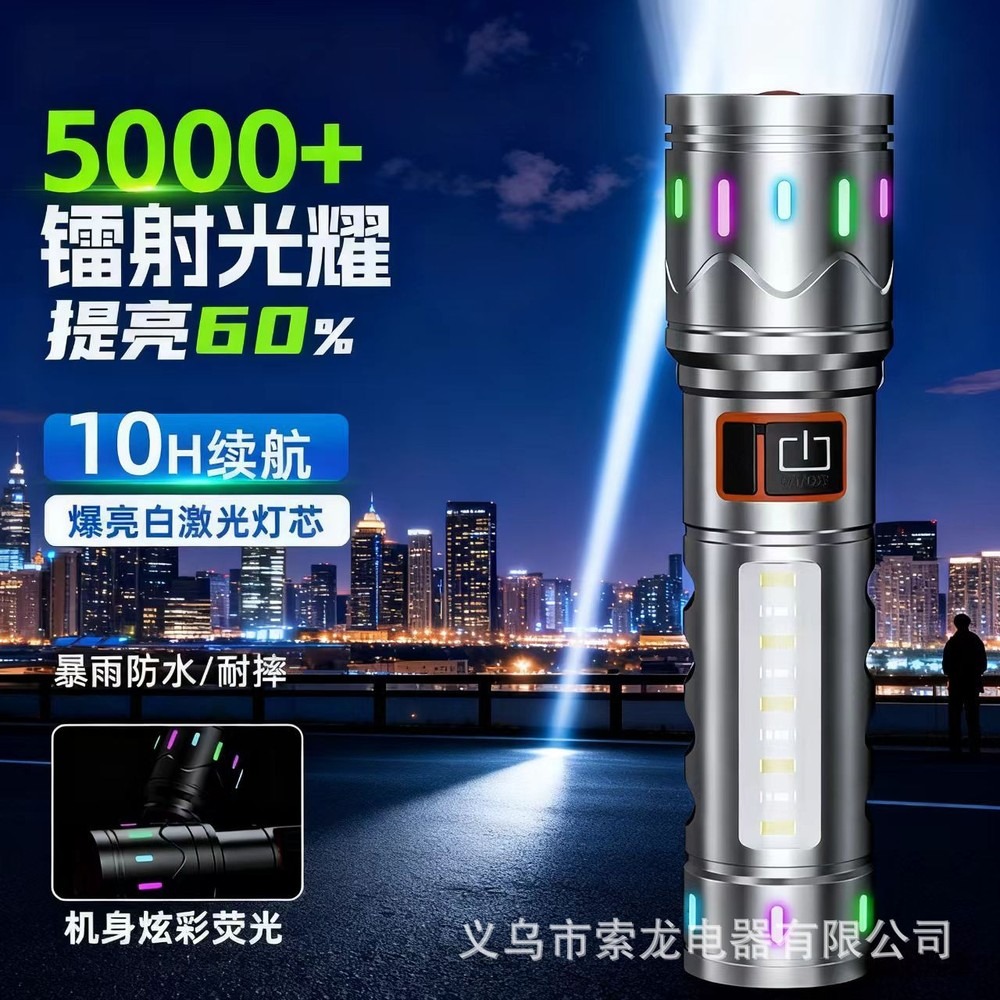 戦術用懐中電灯、白色レーザー光線、超高輝度長距離、ズーム機能 - Headlamp Tactical Bright のレビューと価格