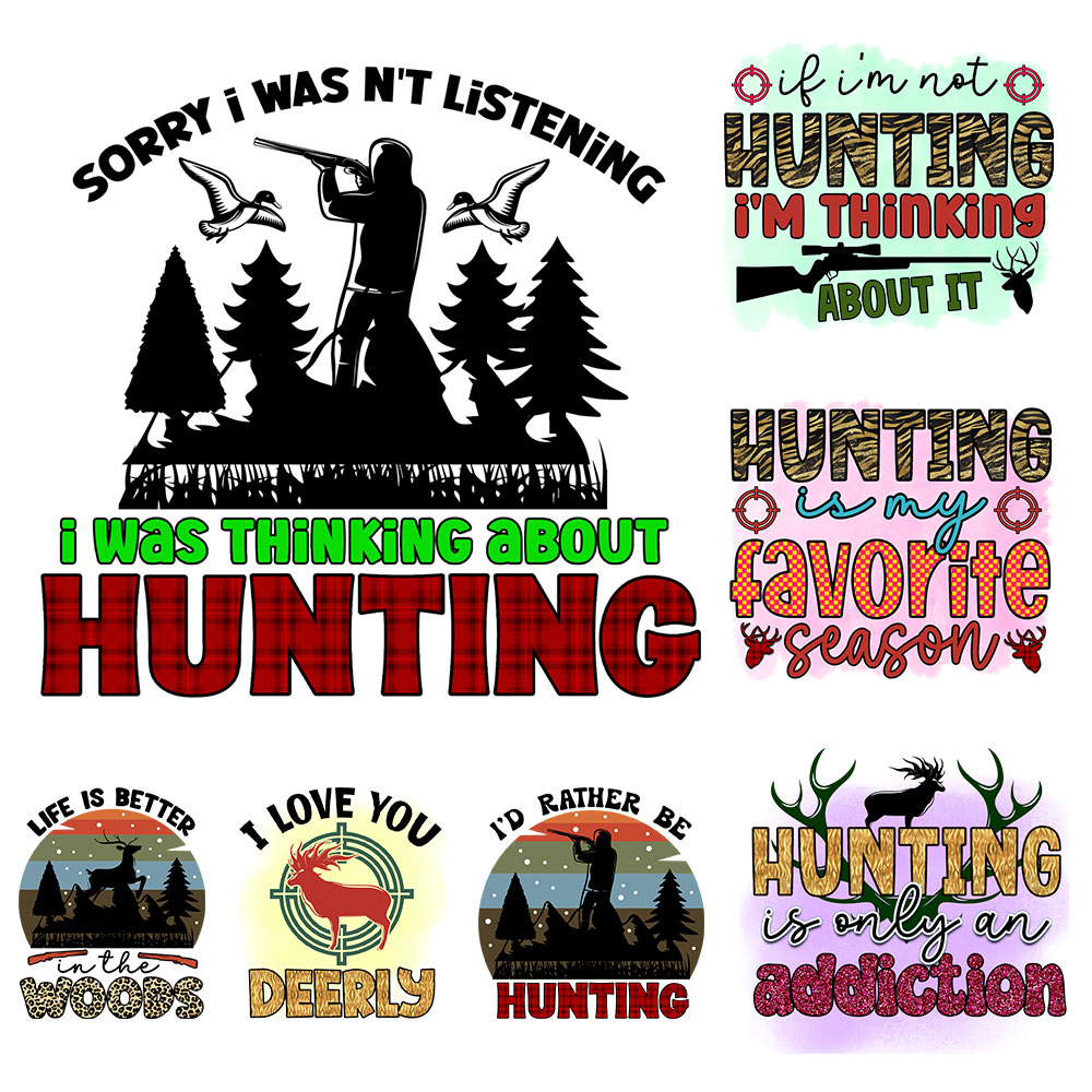 ハンティングシーズンズ アイロン接着パッチ DIY Tシャツ - Outdoor Hunting Pictures のレビューと価格
