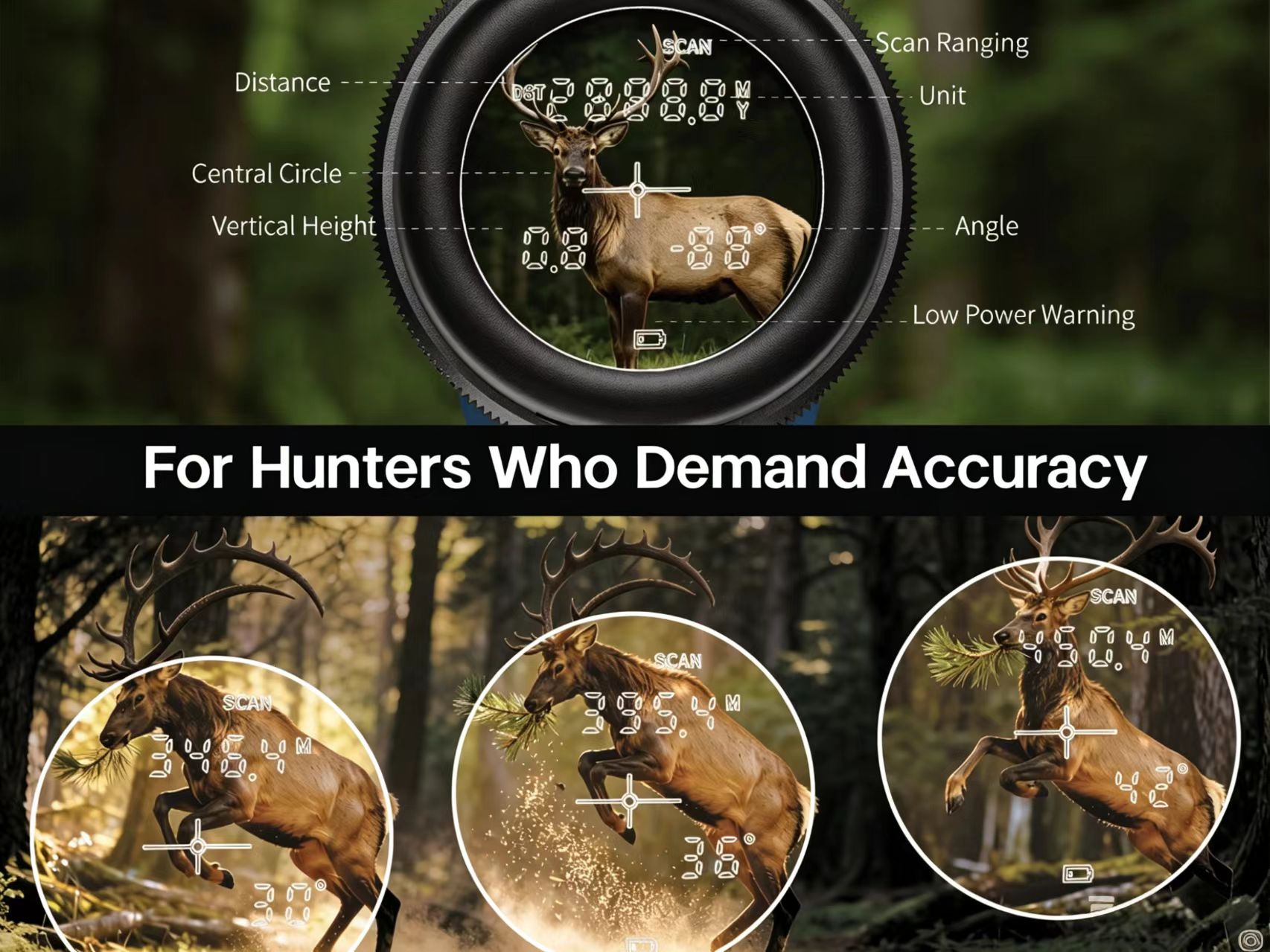 狩猟用距離計付き双眼鏡、Gravoptics 10x42高倍 - Hunting Outdoor Watch のレビューと価格