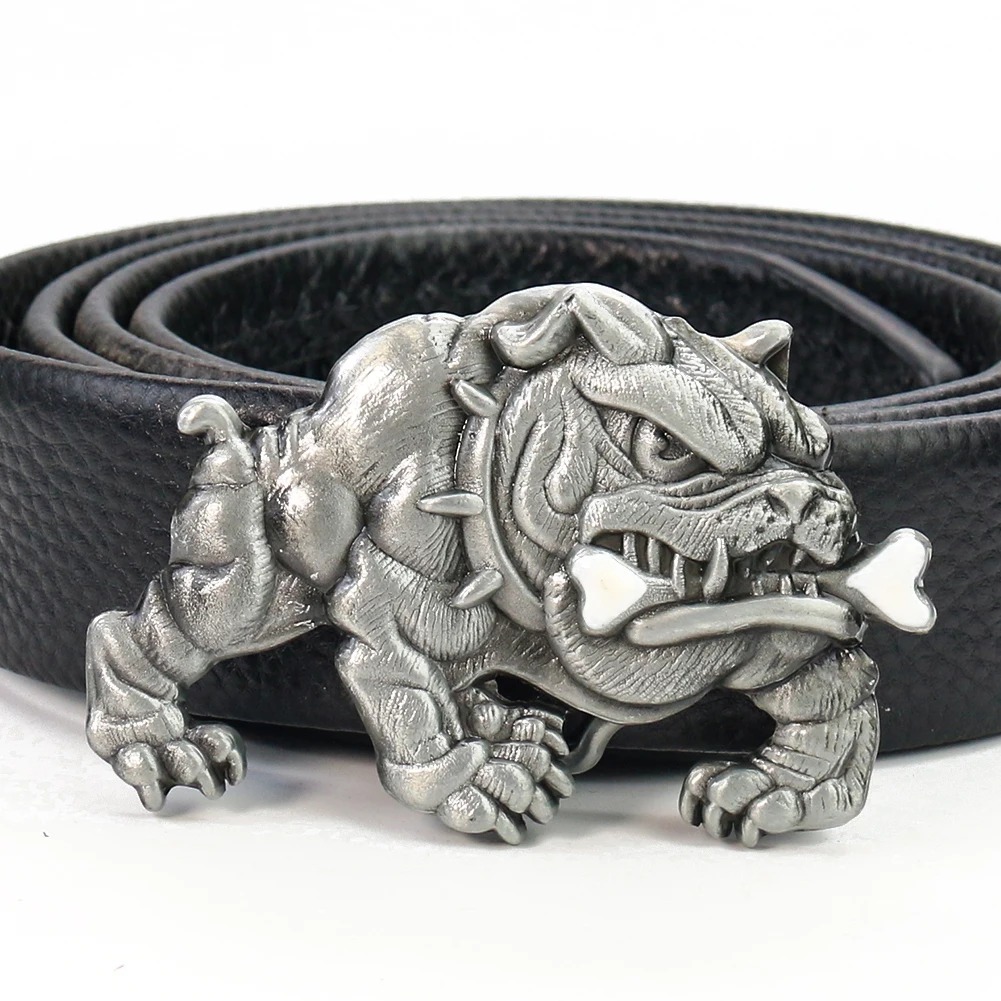 ピットブル犬の牙型ベルトバックル、亜鉛合金製、西洋カウボーイ - Outdoor Hunting Dogs のレビューと価格